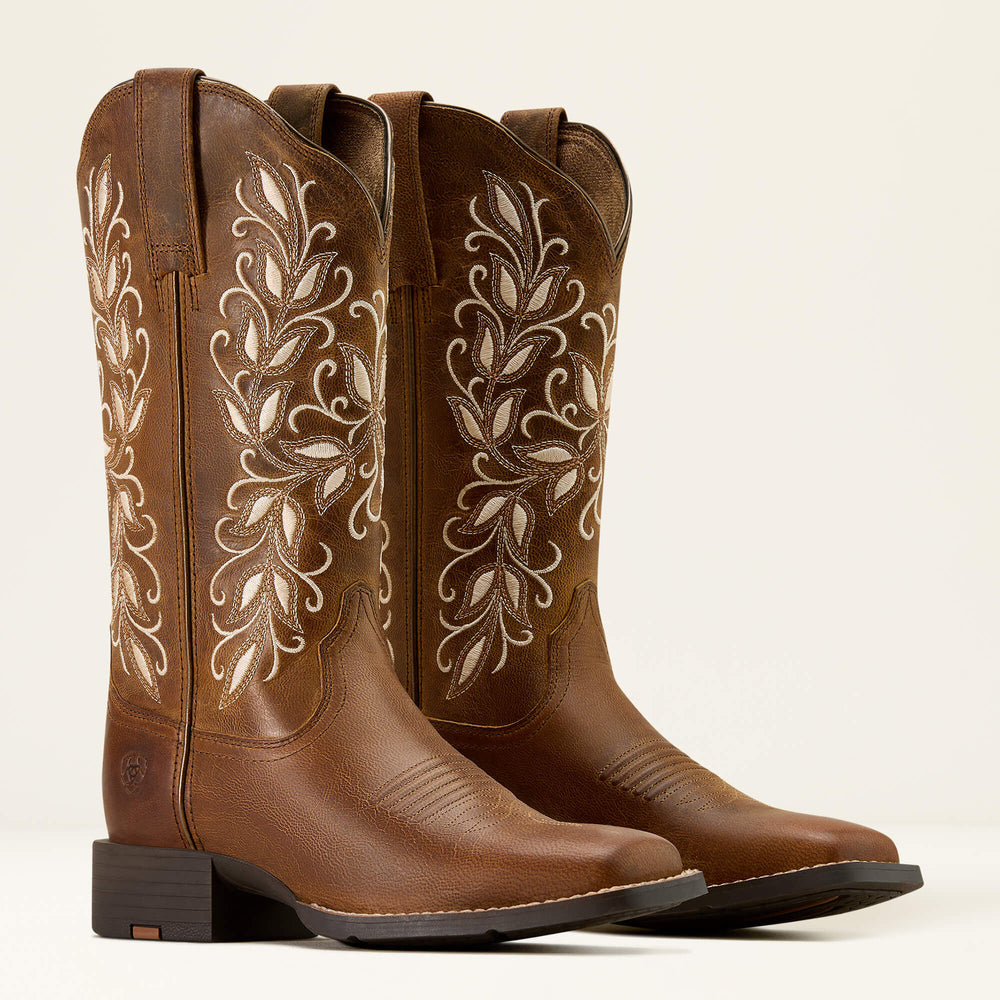 Round Up Holly Wide Square Toe Western Boot-Ariat