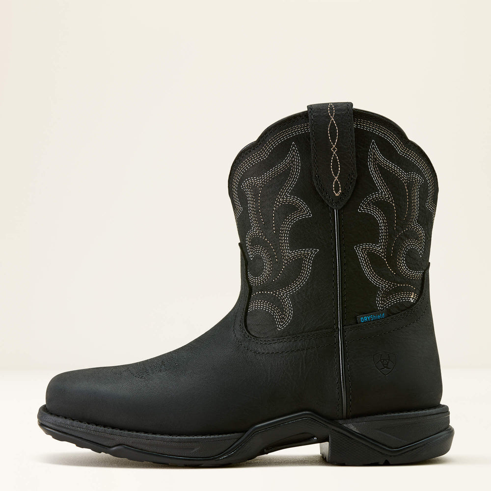 Anthem Shortie II Waterproof Square Toe Western Boot-Ariat