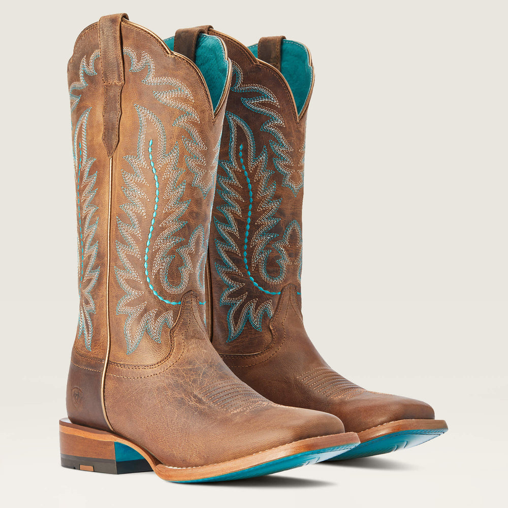 Frontier Tilly Wide Square Toe Western Boot-Ariat