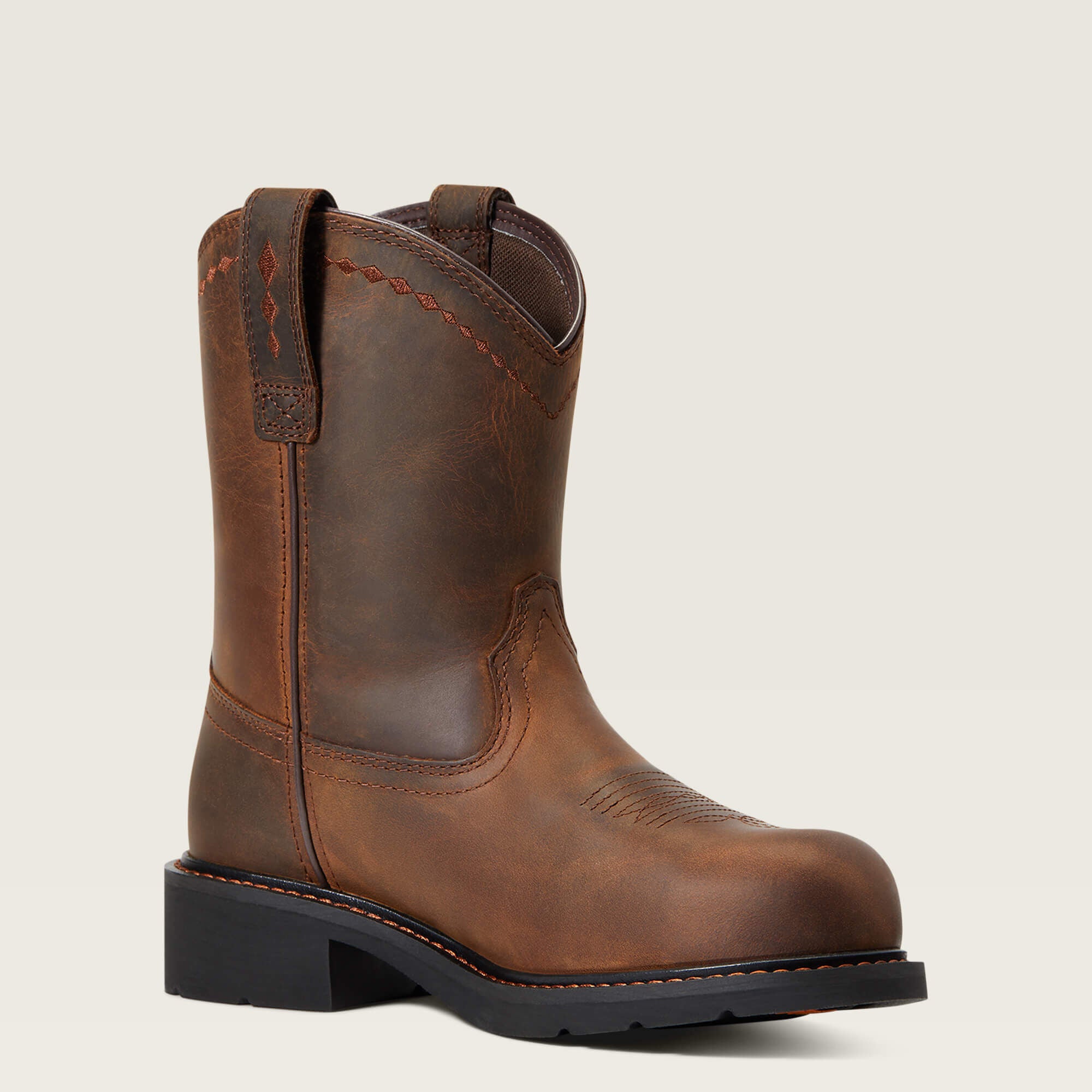 Fatbaby Work Pull-On Steel Toe Work Boot-Ariat