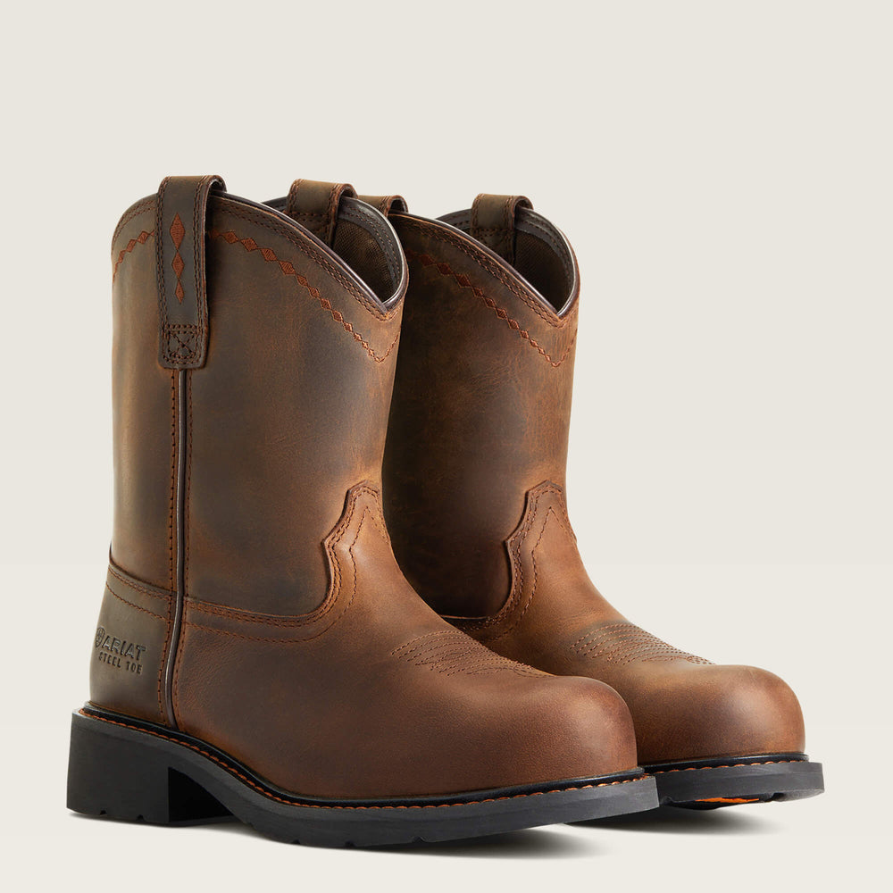 Fatbaby Work Pull-On Steel Toe Work Boot-Ariat