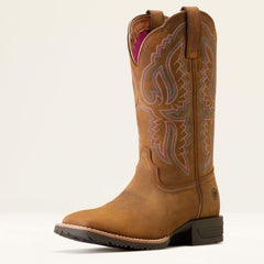 Hybrid Ranchwork Wide Square Toe Western Boot-Ariat