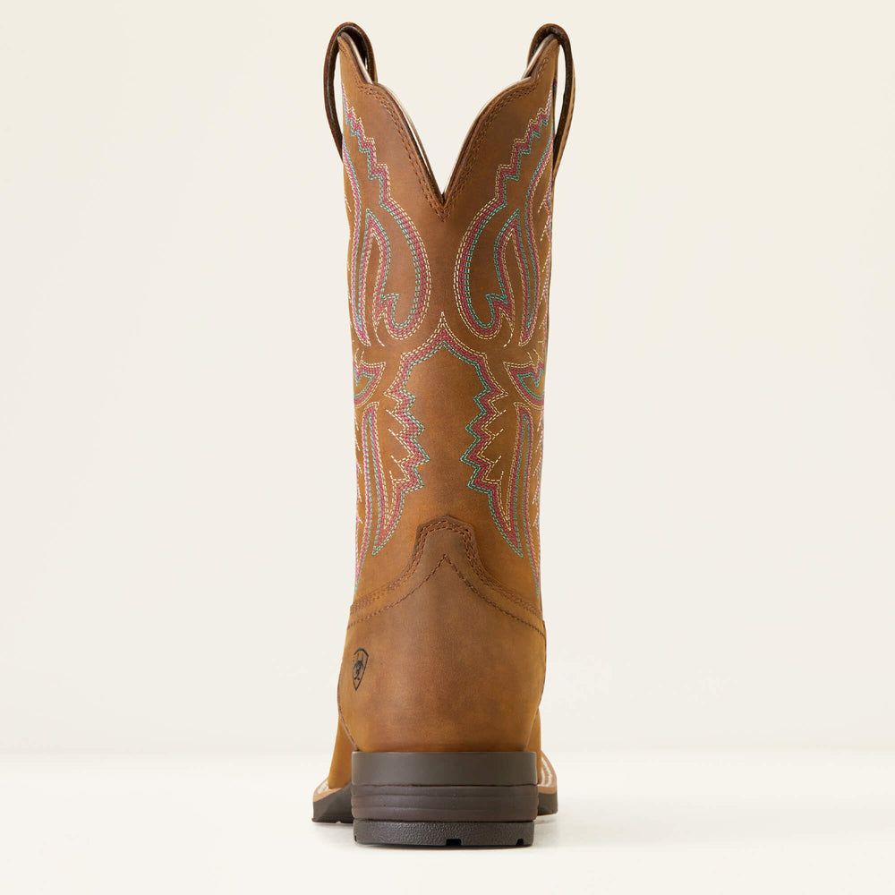 Hybrid Ranchwork Wide Square Toe Western Boot-Ariat
