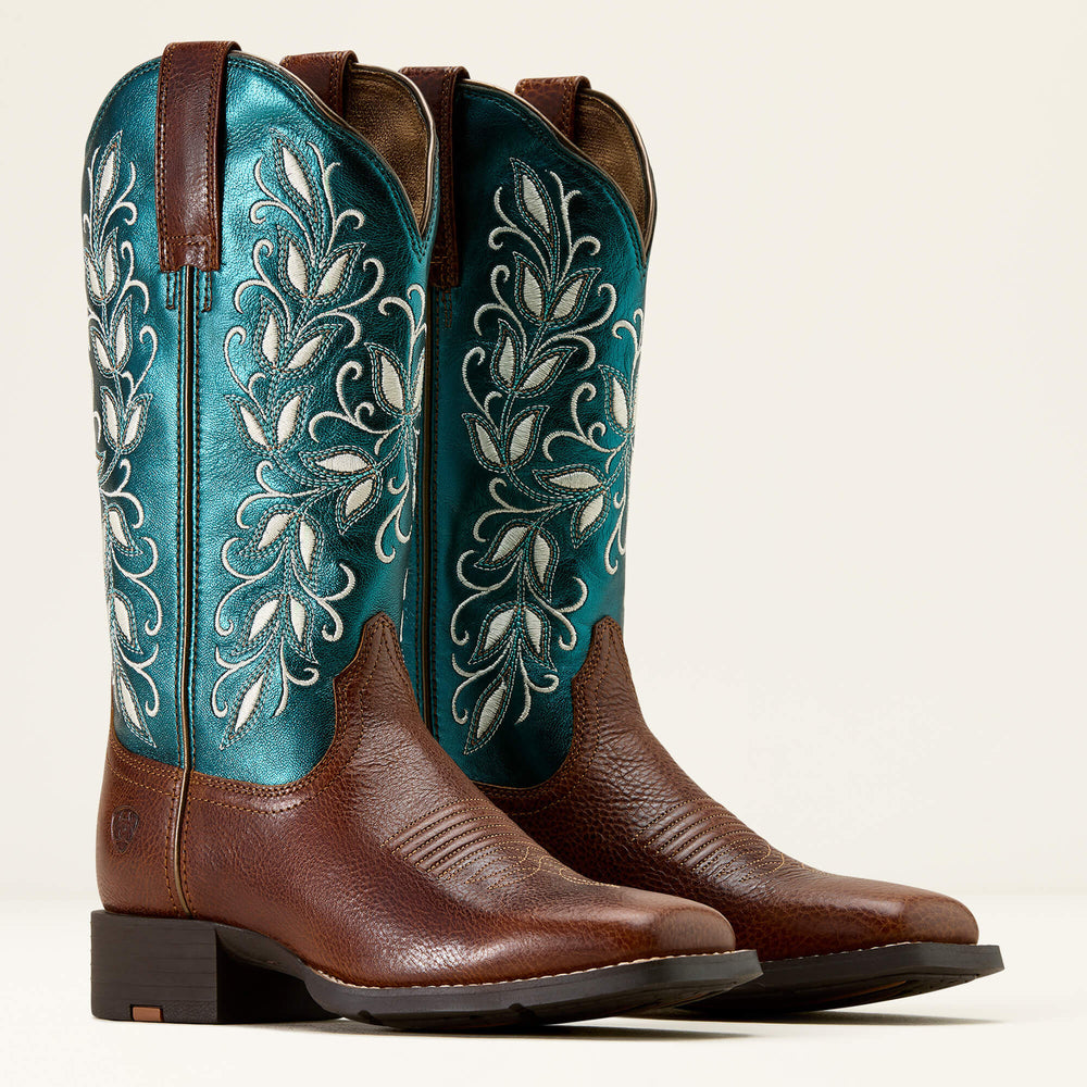Round Up Holly Wide Square Toe Western Boot-Ariat