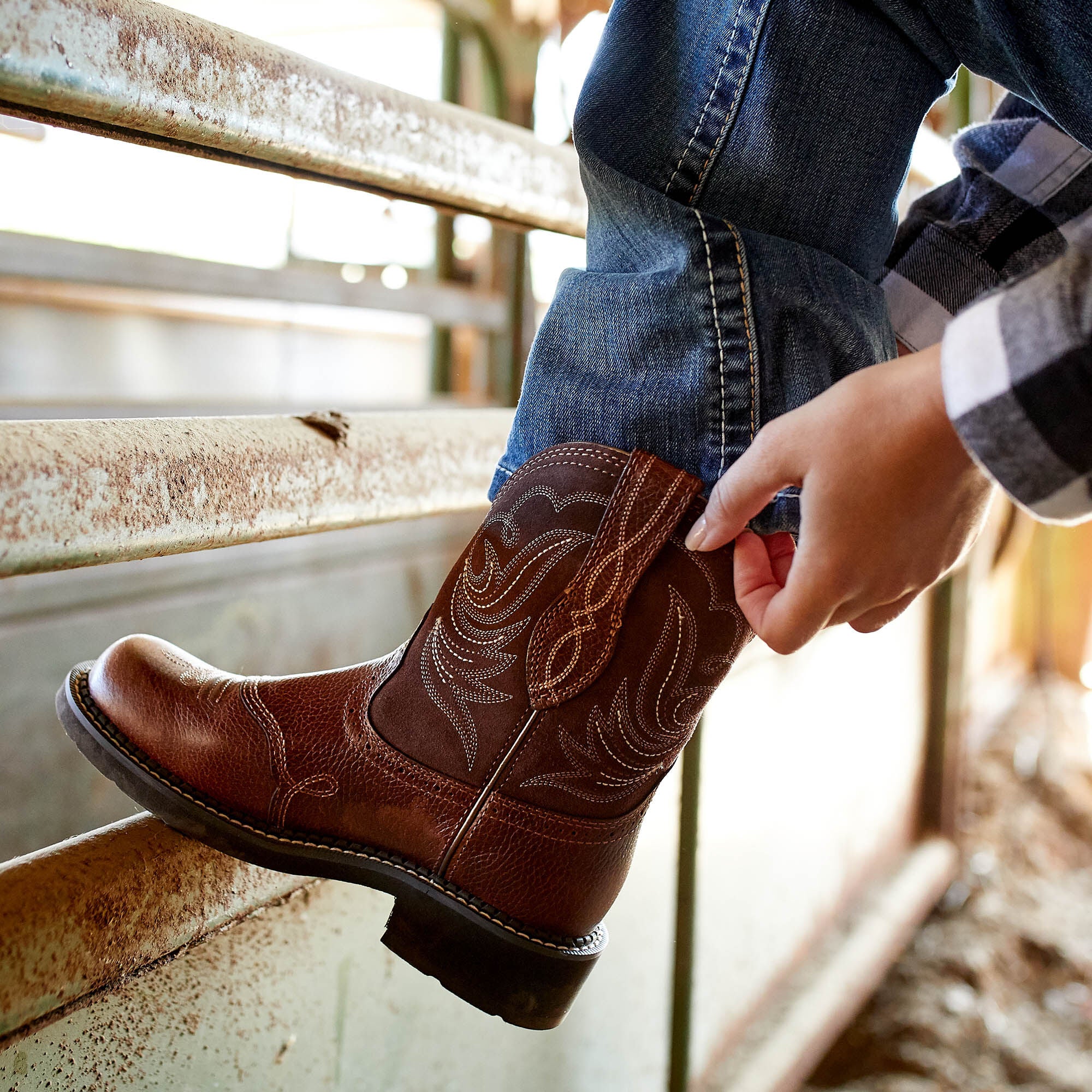 Fatbaby Heritage Dapper Western Boot-Ariat