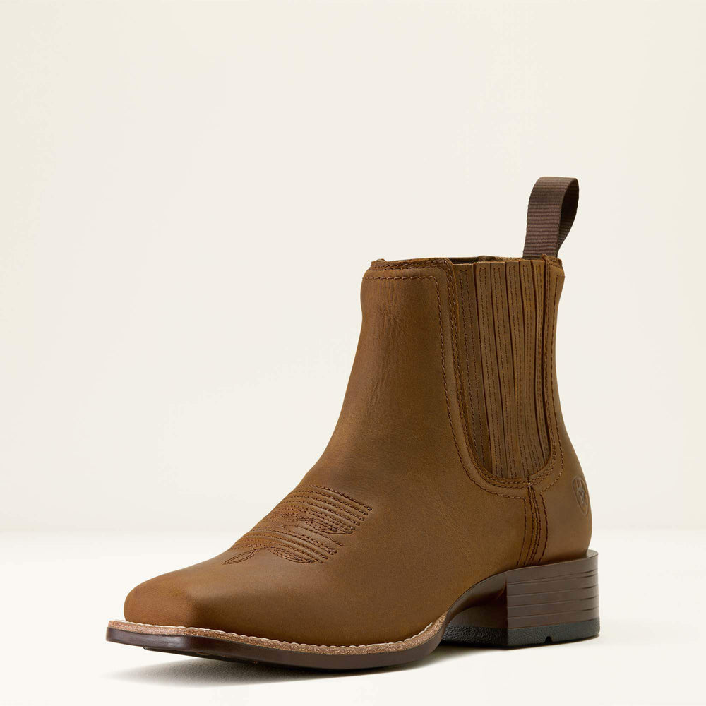 Booker Chelsea Wide Square Toe Western Boot-Ariat