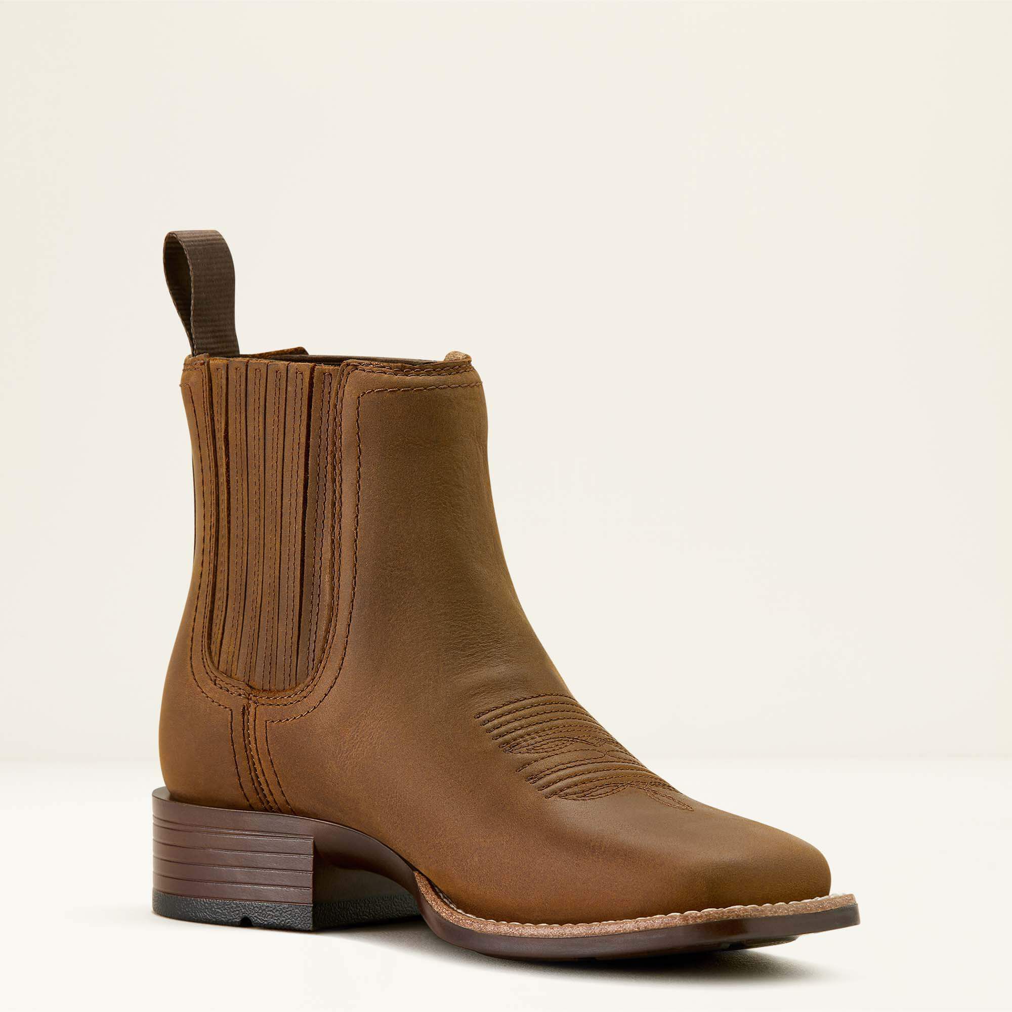 Booker Chelsea Wide Square Toe Western Boot-Ariat
