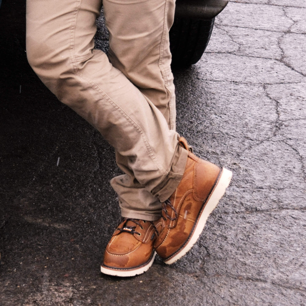 Rebar Wedge Moc Toe Waterproof Composite Toe Work Boot-Ariat