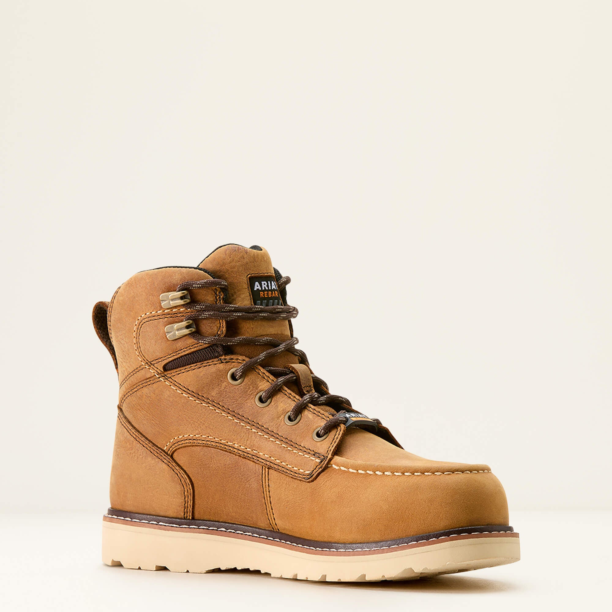 Rebar Wedge Moc Toe Waterproof Composite Toe Work Boot-Ariat