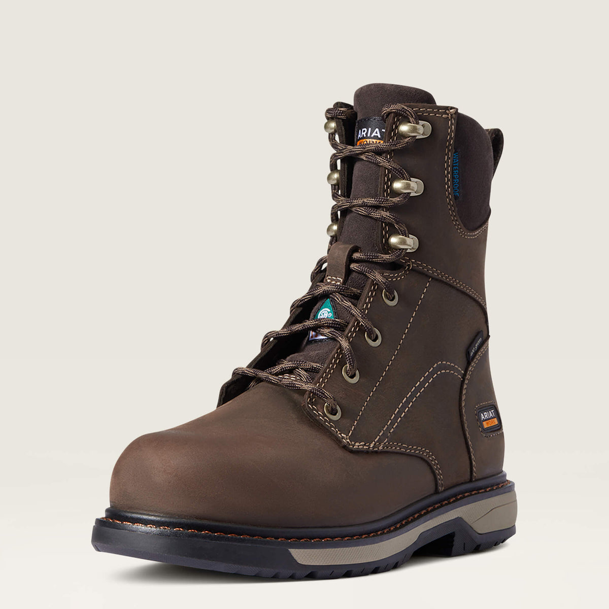 Riveter 8" CSA Glacier Grip Waterproof 400g Composite Toe Work Boot-Ariat