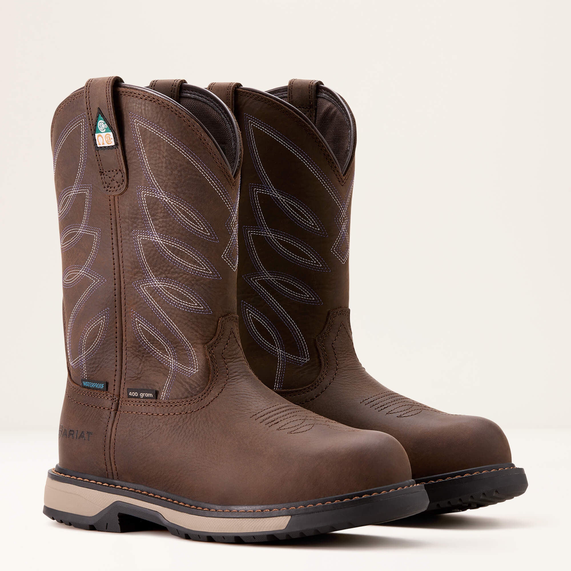 Riveter CSA Glacier Grip Waterproof 400g Composite Toe Work Boot-Ariat