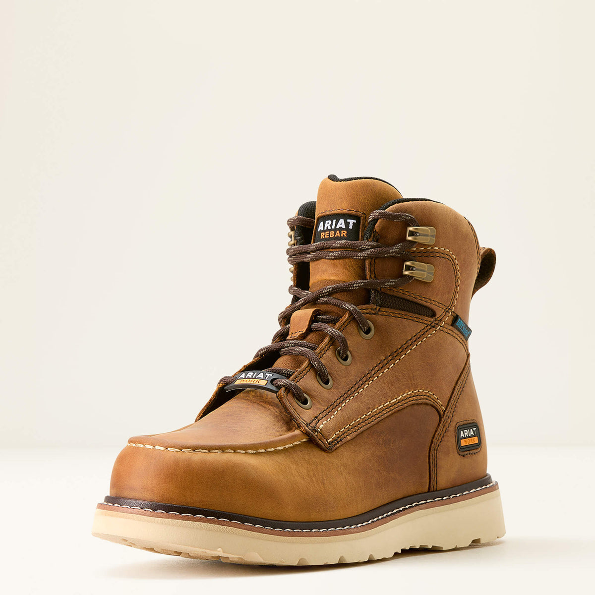 Rebar Wedge Moc Toe Waterproof Work Boot-Ariat