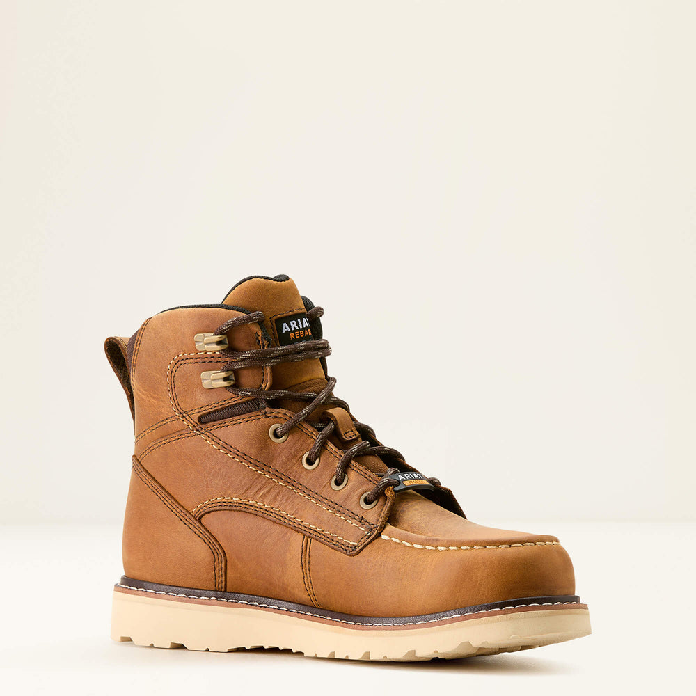 Rebar Wedge Moc Toe Waterproof Work Boot-Ariat