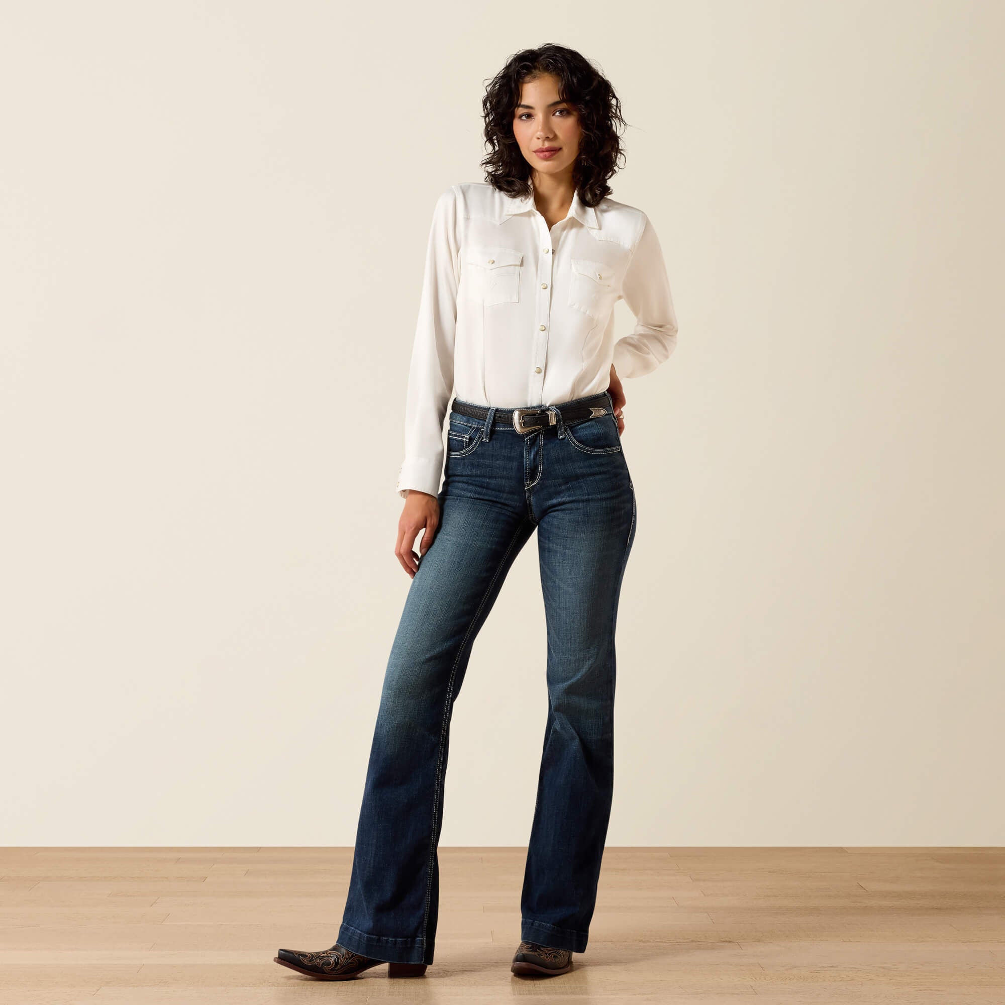 Trouser Perfect Rise Aisha Wide Leg Jean-Ariat