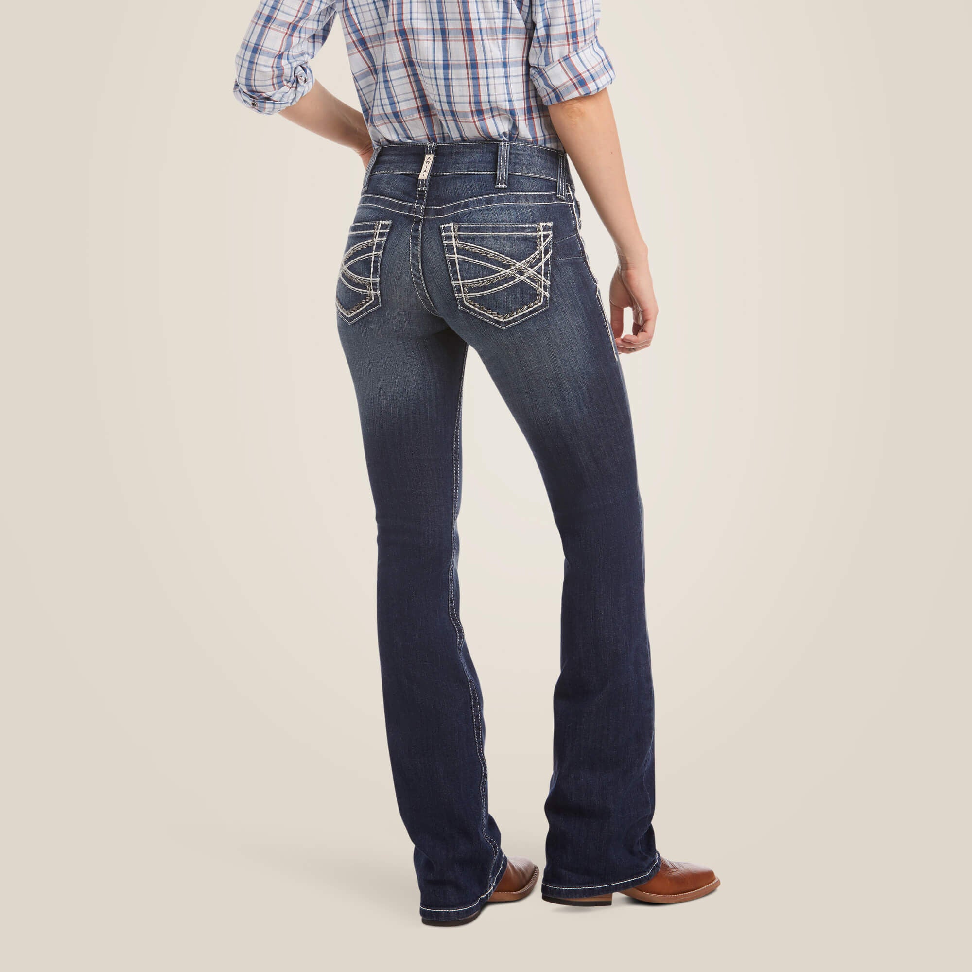 R.E.A.L. Mid Rise Stretch Entwined Boot Cut Jean-Ariat
