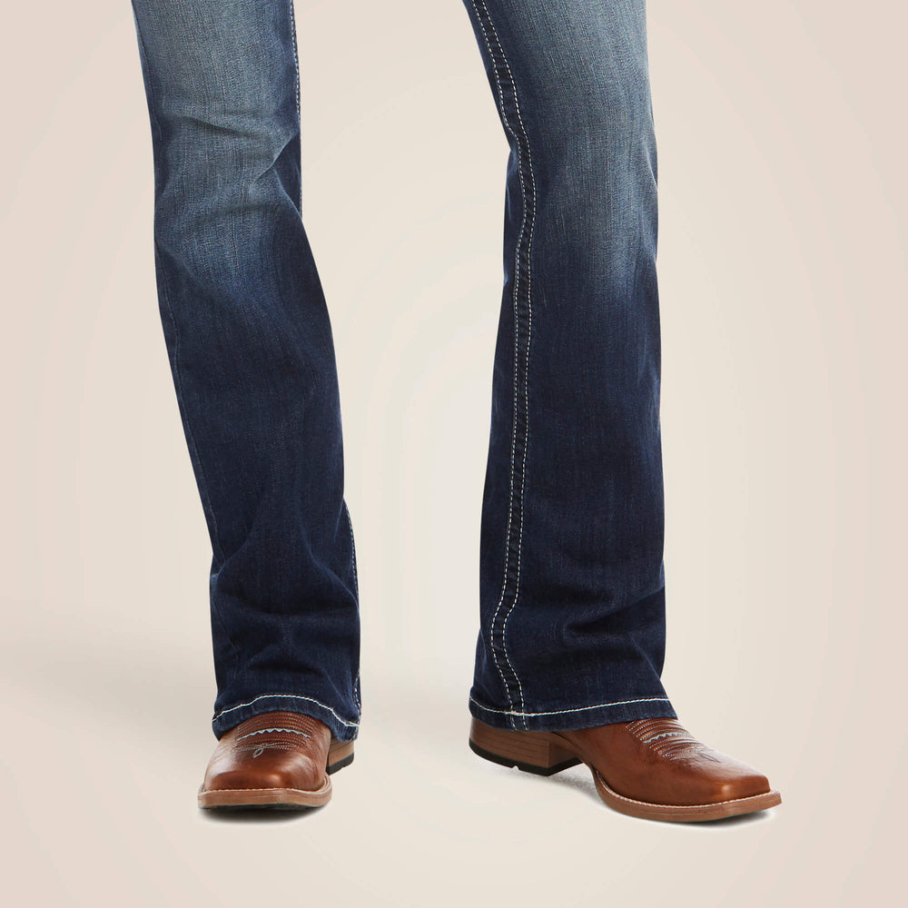 R.E.A.L. Mid Rise Stretch Entwined Boot Cut Jean-Ariat