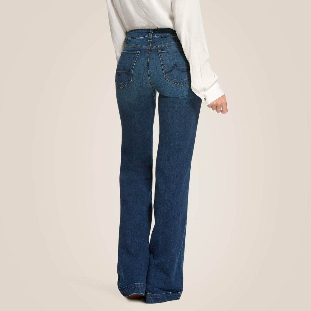 Trouser Mid Rise Stretch Kelsea Wide Leg Jean-Ariat