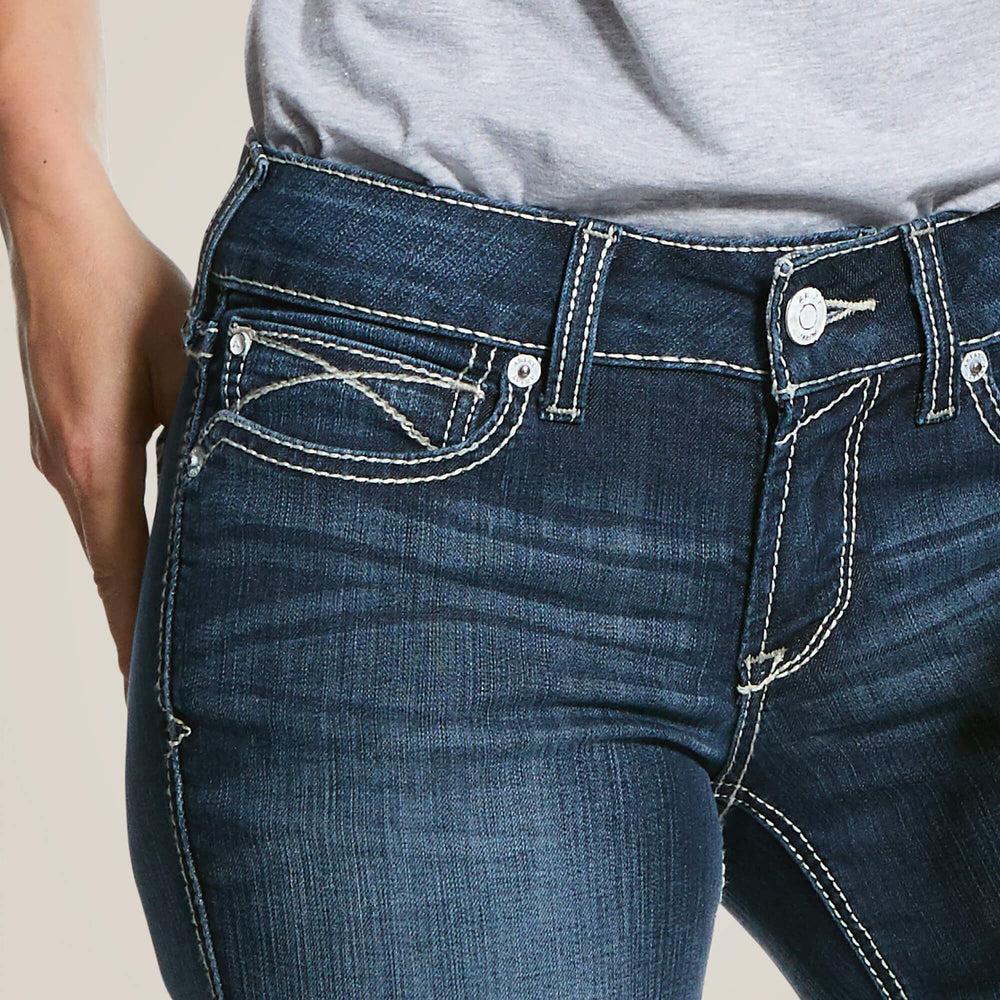 R.E.A.L. Mid Rise Arrow Fit Stretch Shayla Boot Cut Jean-Ariat