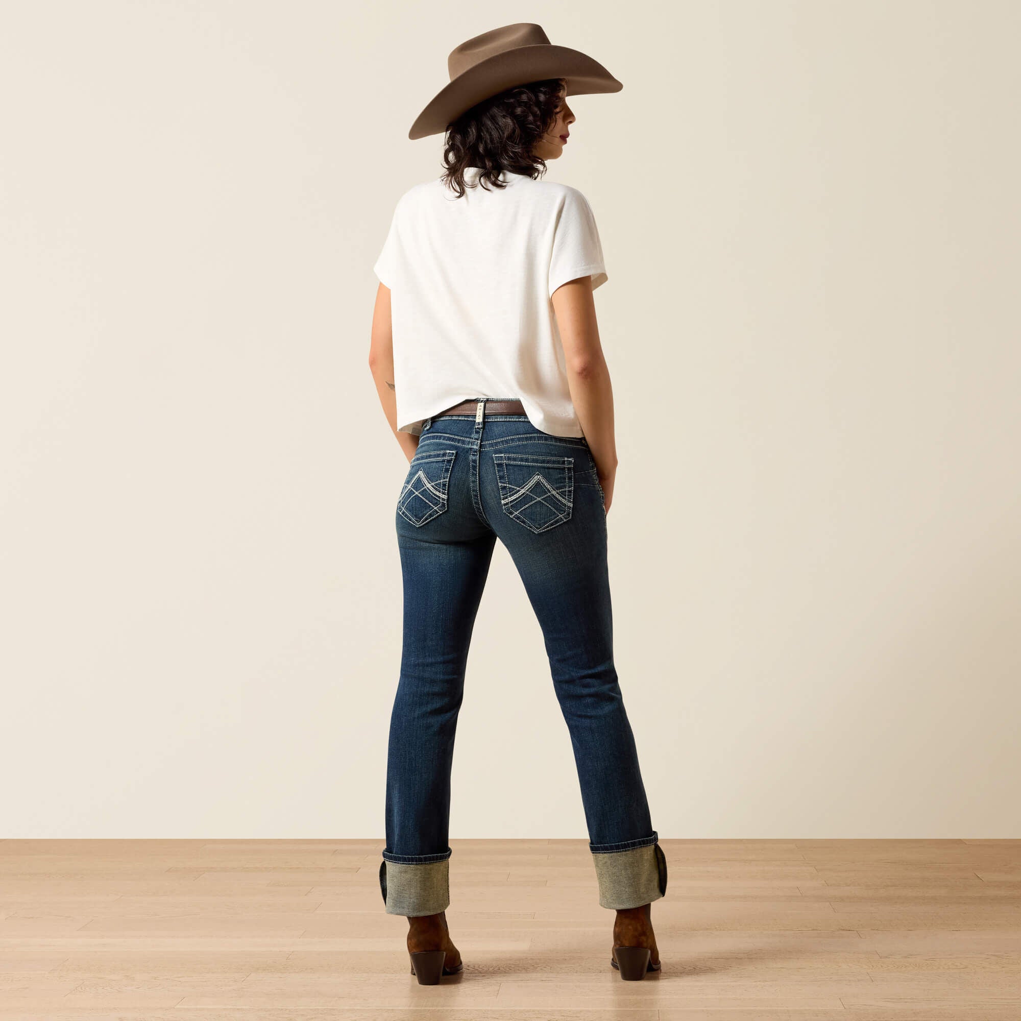 R.E.A.L. Mid Rise Stretch Icon Stackable Straight Leg Jean-Ariat