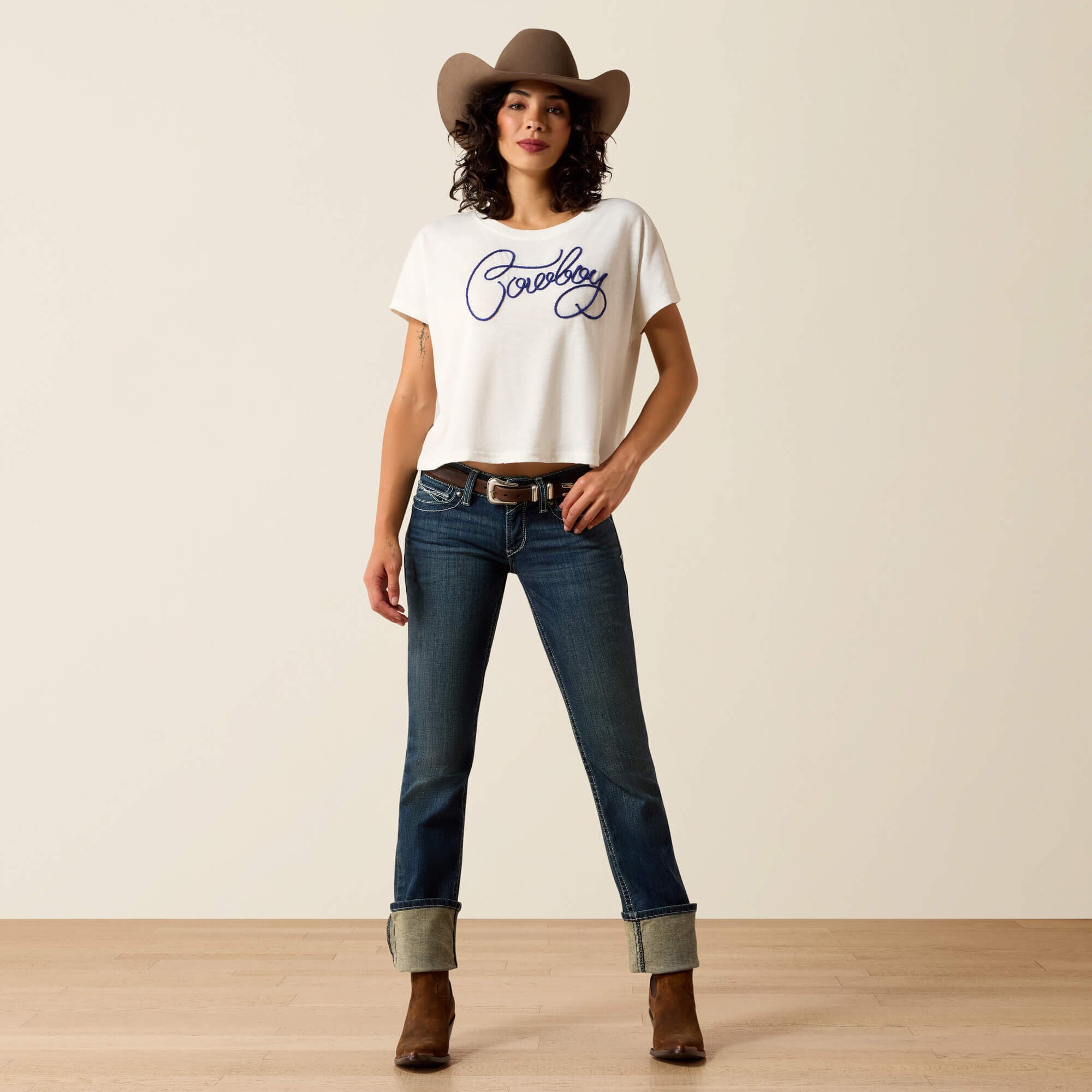 R.E.A.L. Mid Rise Stretch Icon Stackable Straight Leg Jean-Ariat