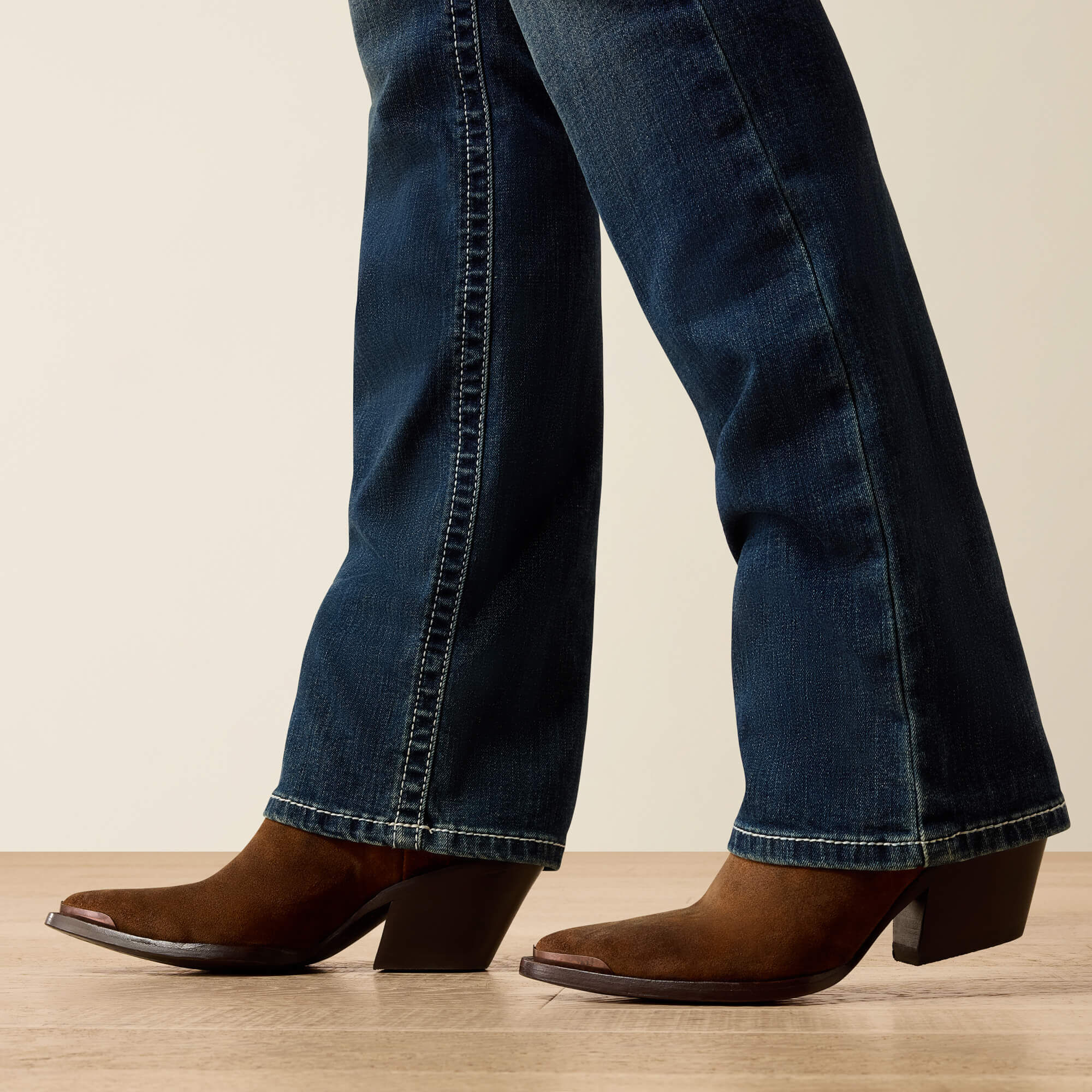 R.E.A.L. Mid Rise Stretch Icon Stackable Straight Leg Jean-Ariat