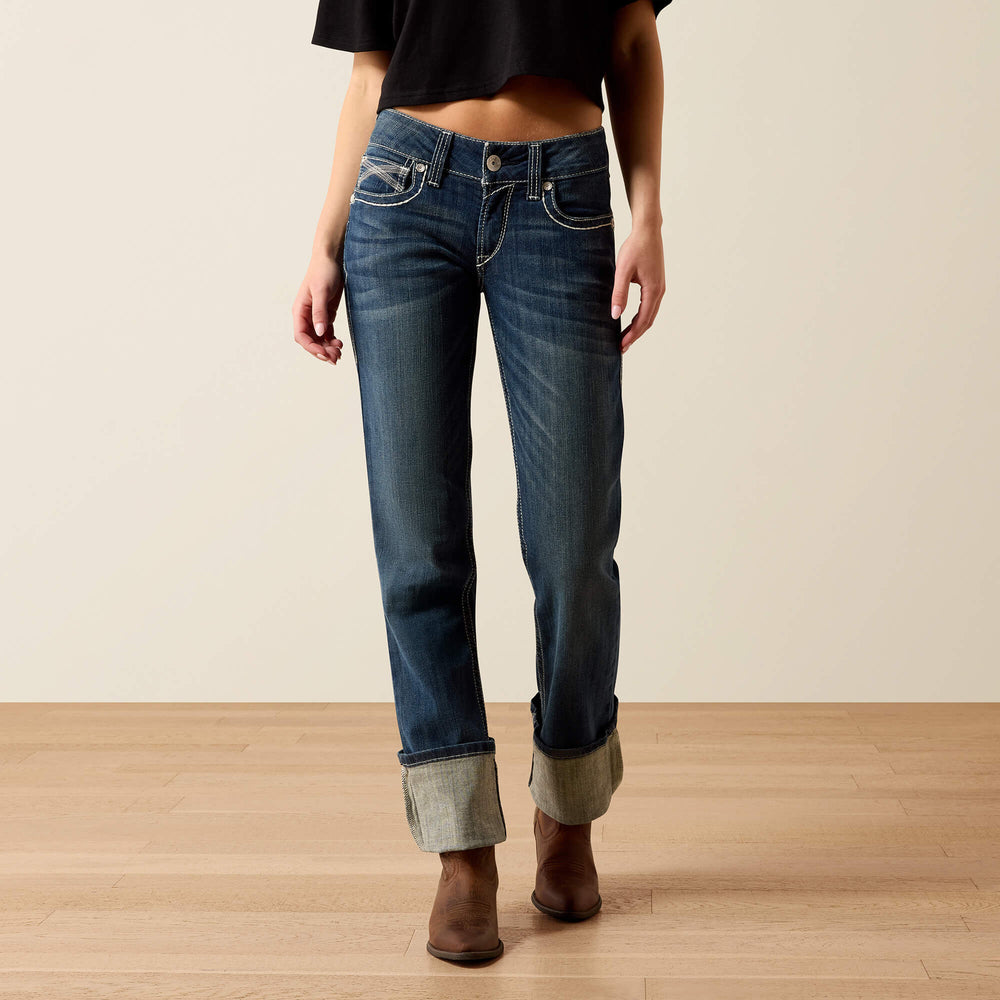 R.E.A.L. Mid Rise Stretch Ivy Stackable Straight Leg Jean-Ariat