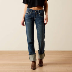 R.E.A.L. Mid Rise Stretch Ivy Stackable Straight Leg Jean-Ariat