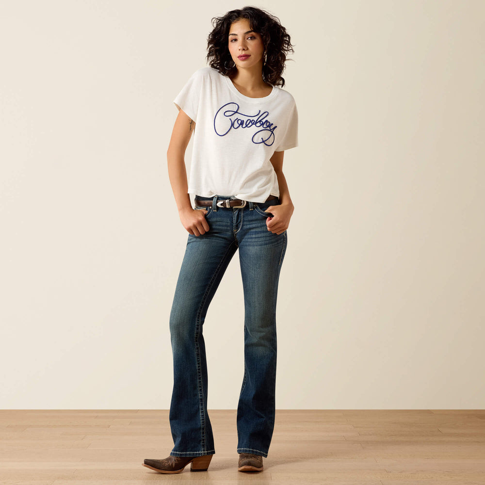 R.E.A.L. Mid Rise Stretch Whipstitch Boot Cut Jean-Ariat