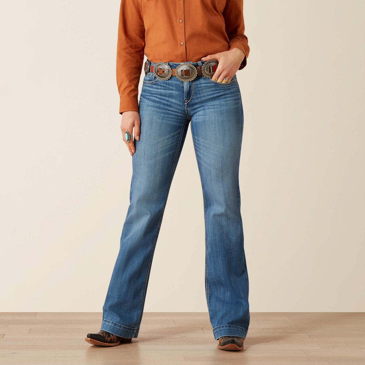 Perfect Rise Isabelle Wide Trouser Jeans-Ariat