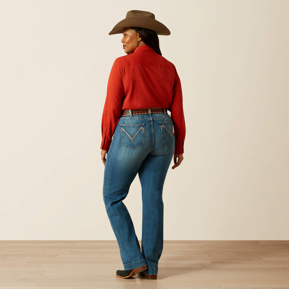 Perfect Rise Isabelle Wide Trouser Jeans-Ariat