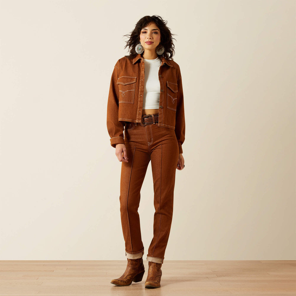 Ultra High Rise Relaxed Straight Leg Jean-Ariat