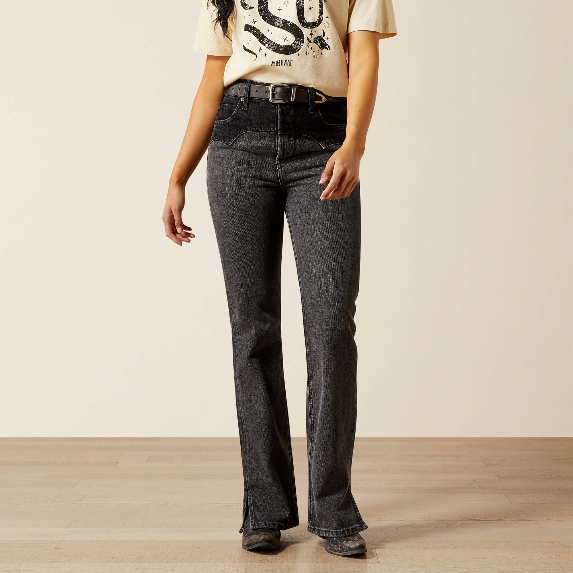 Ultra High Rise Cheyenne Yoke Tomboy Boot Cut Jean-Ariat