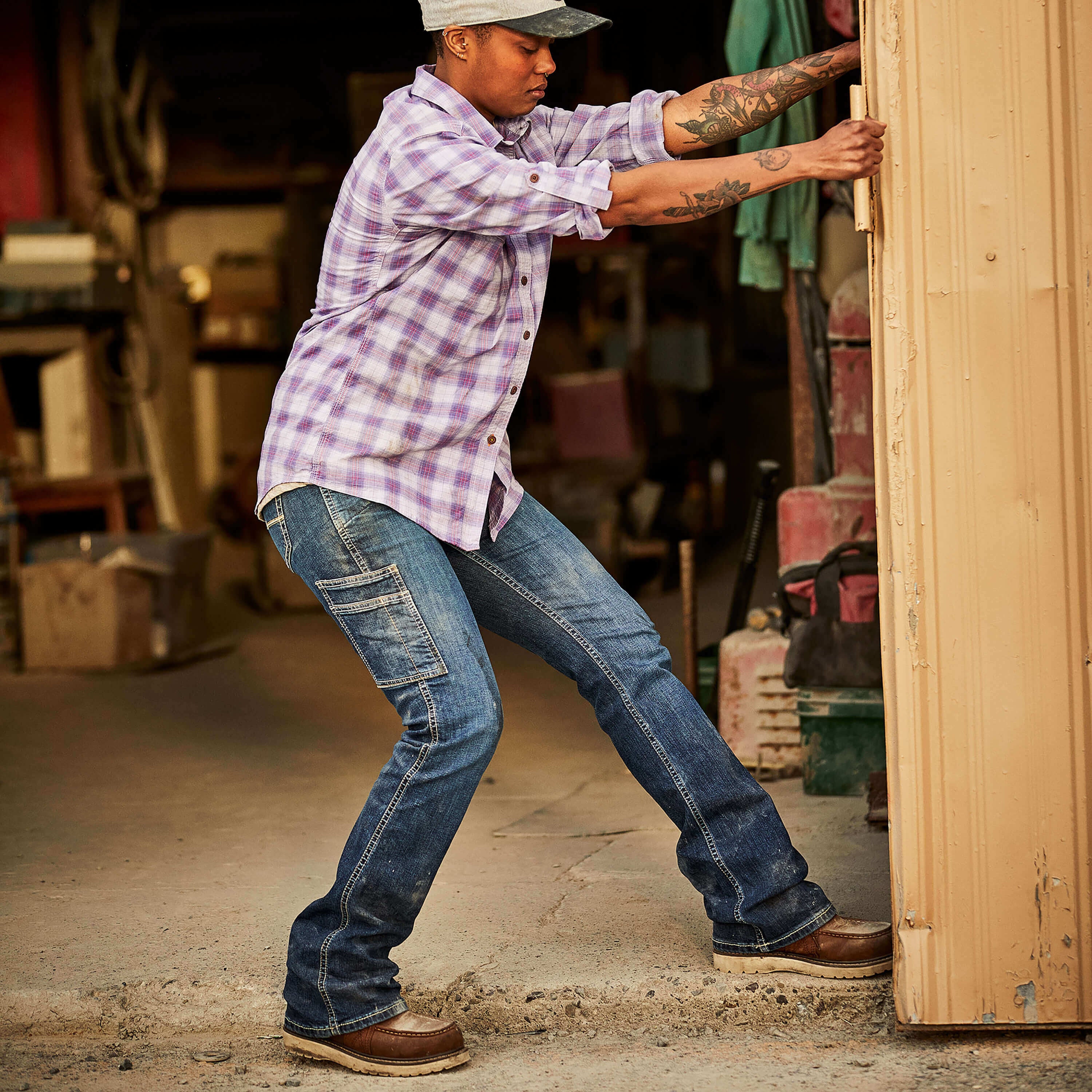 Rebar Work Flex Perfect Rise Riveter Boot Cut Jean-Ariat