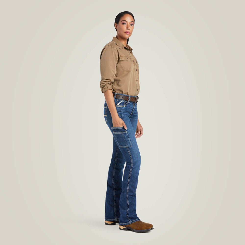 Rebar Work Flex Perfect Rise Riveter Boot Cut Jean-Ariat