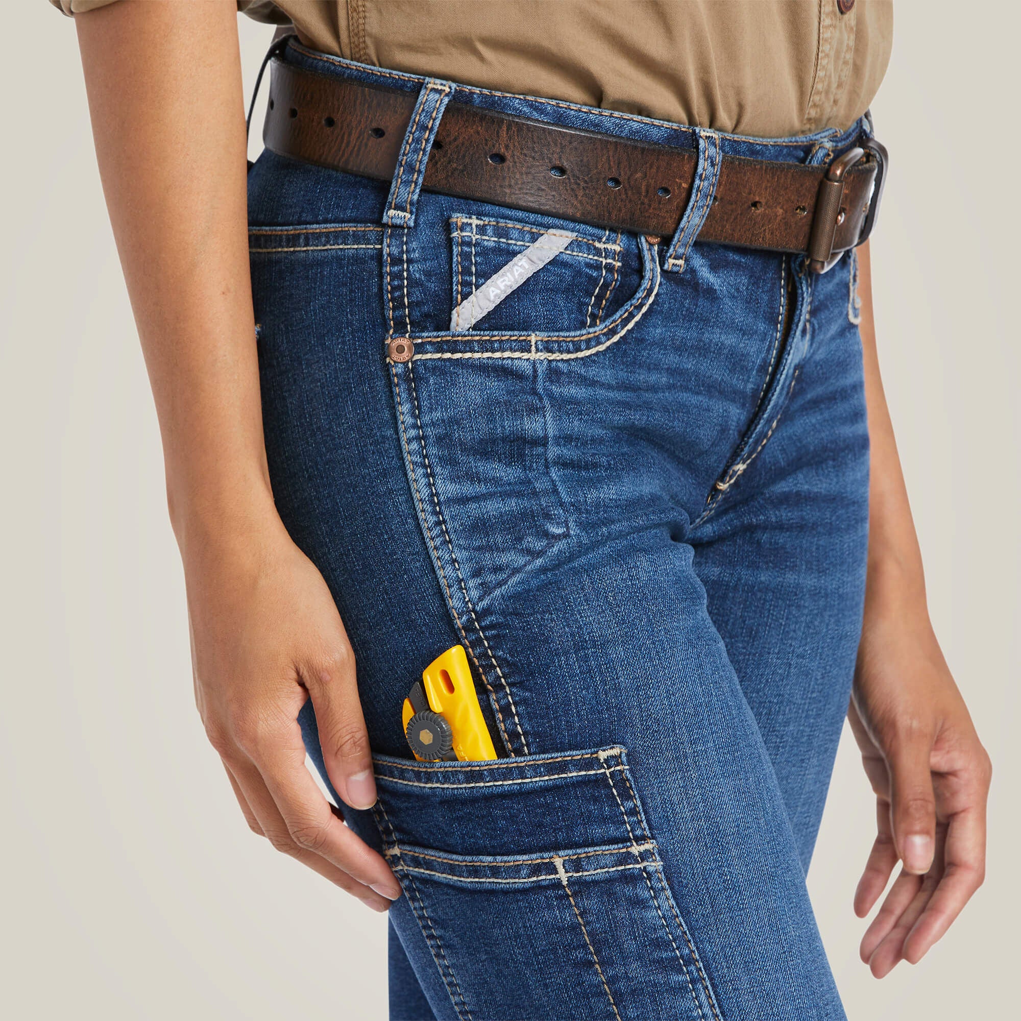 Rebar Work Flex Perfect Rise Riveter Boot Cut Jean-Ariat