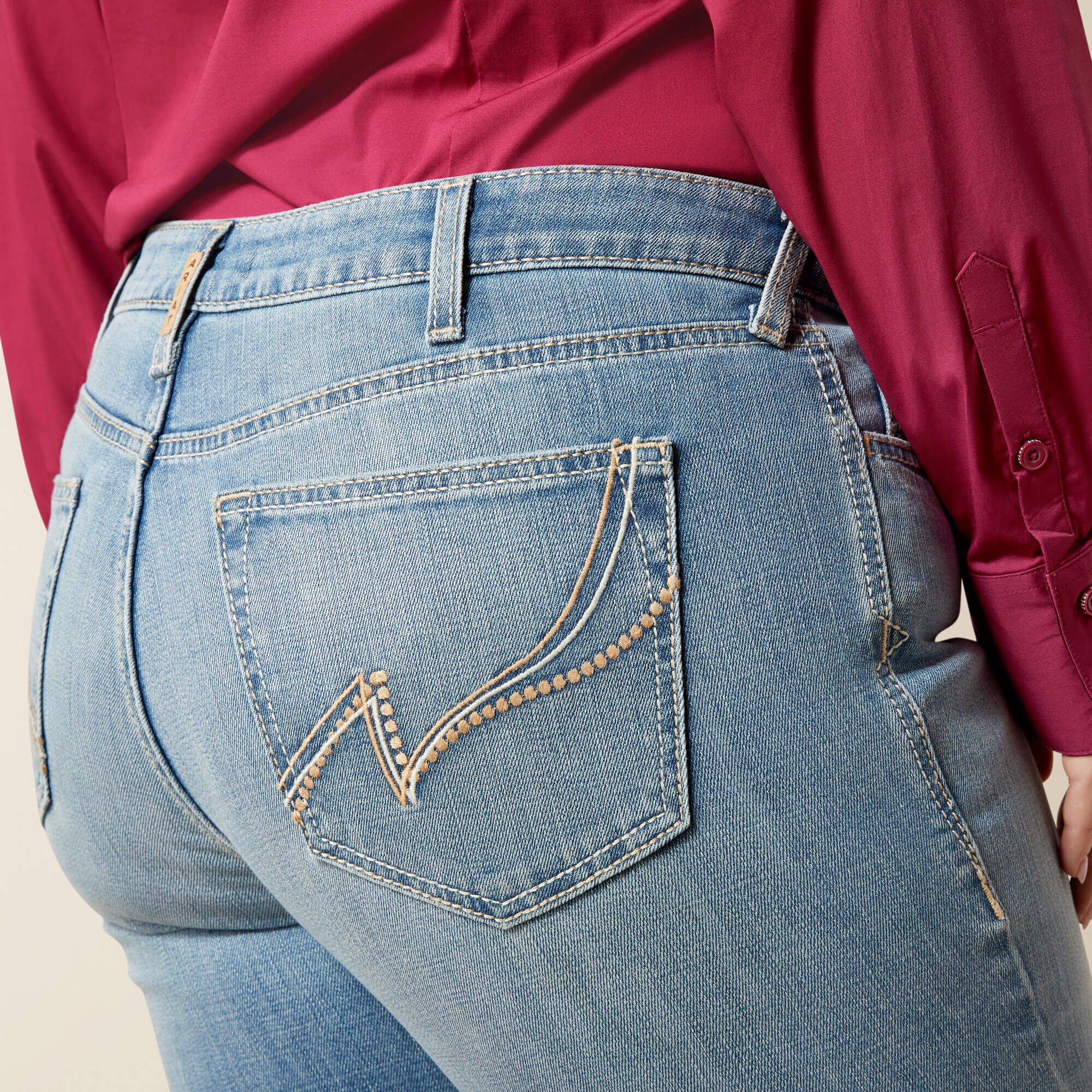 Mid Rise Giovana Leg Slim Trouser Jeans-Ariat