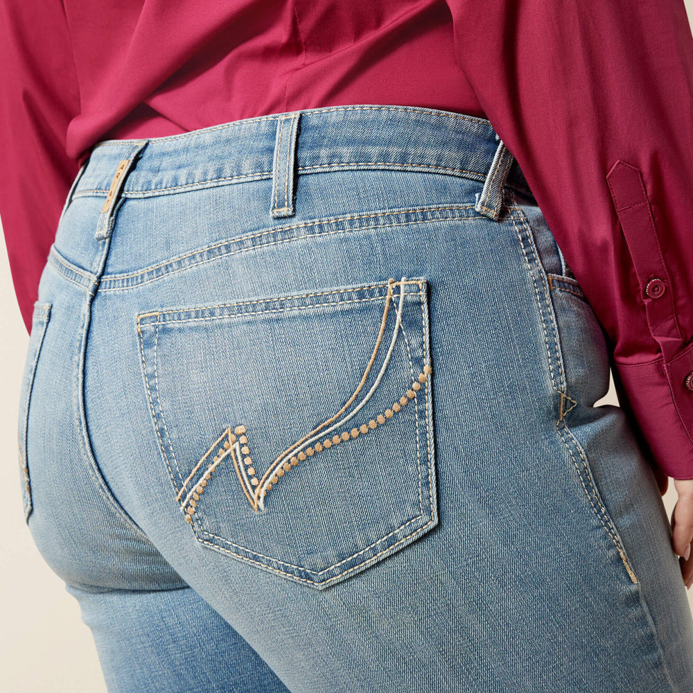 Mid Rise Giovana Leg Slim Trouser Jeans-Ariat