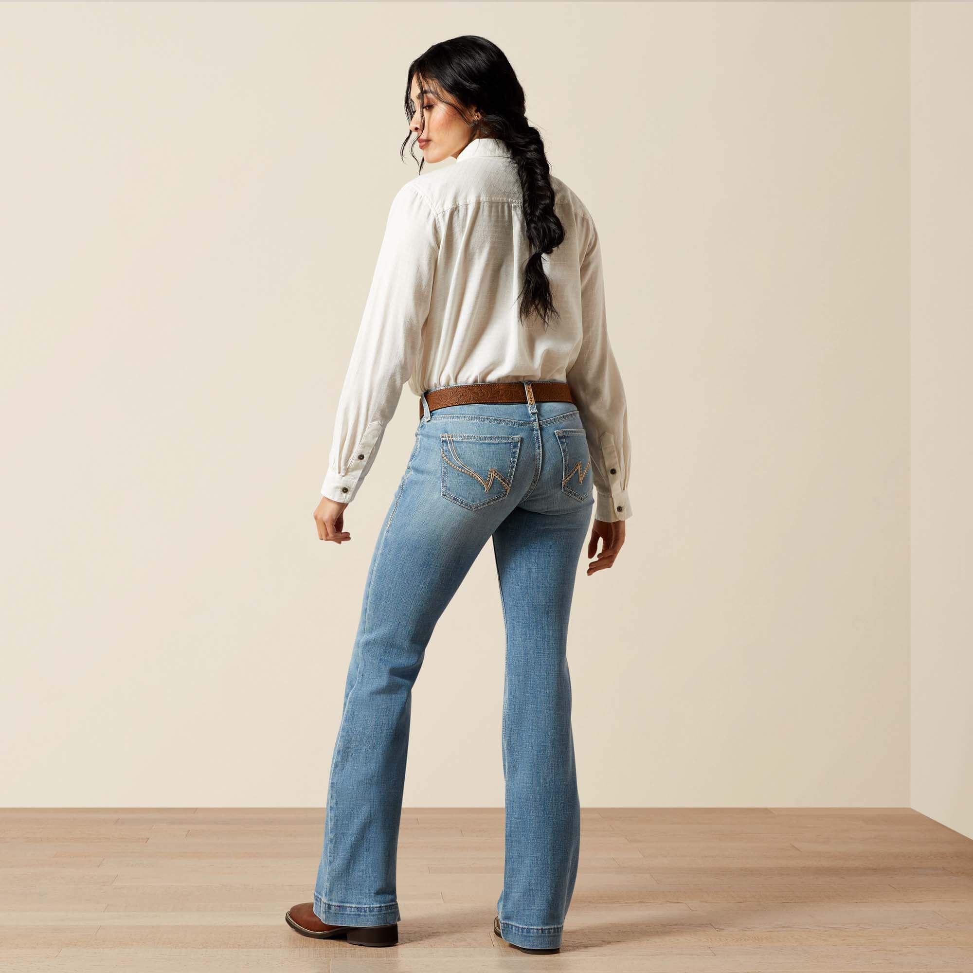 Mid Rise Giovana Leg Slim Trouser Jeans-Ariat