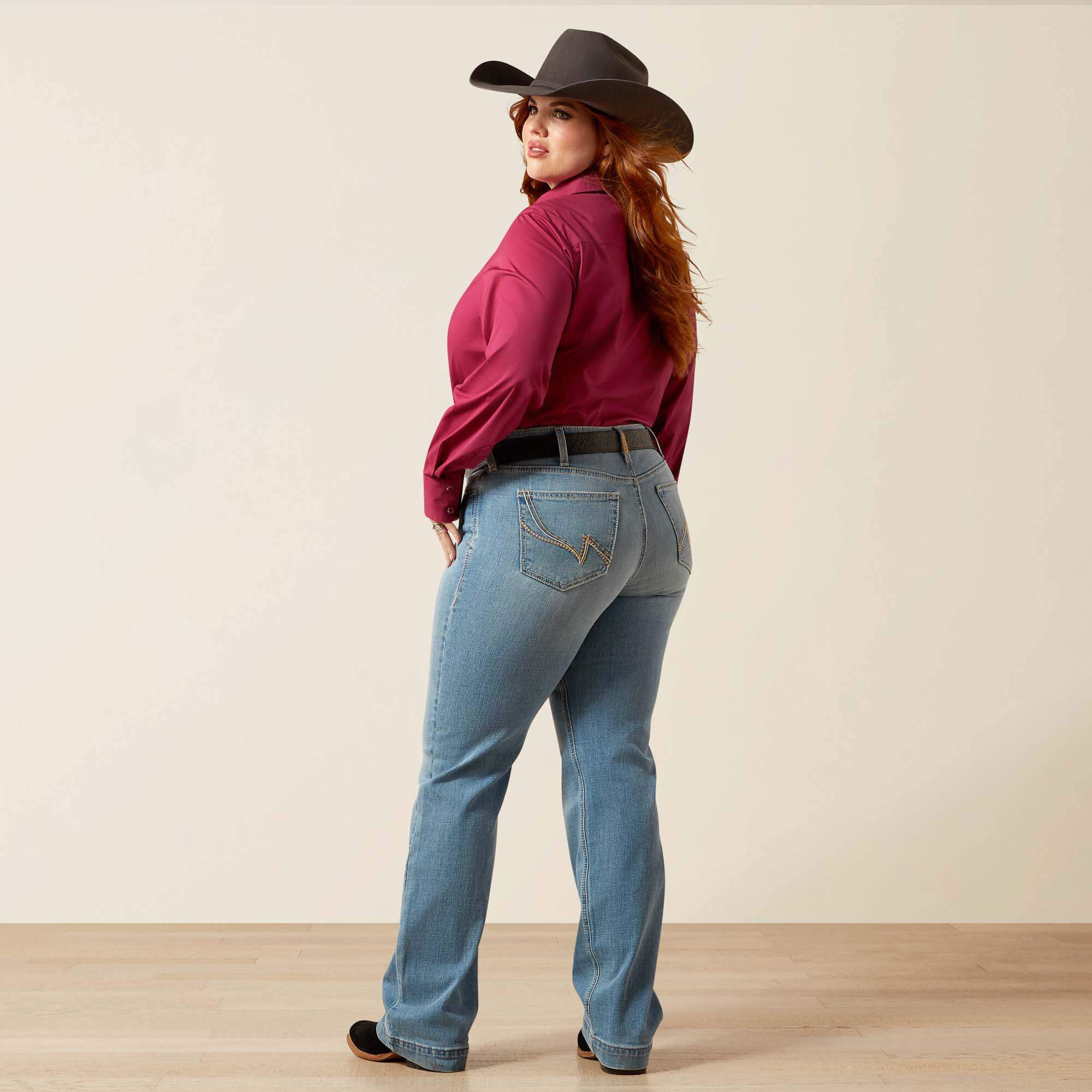 Mid Rise Giovana Leg Slim Trouser Jeans-Ariat