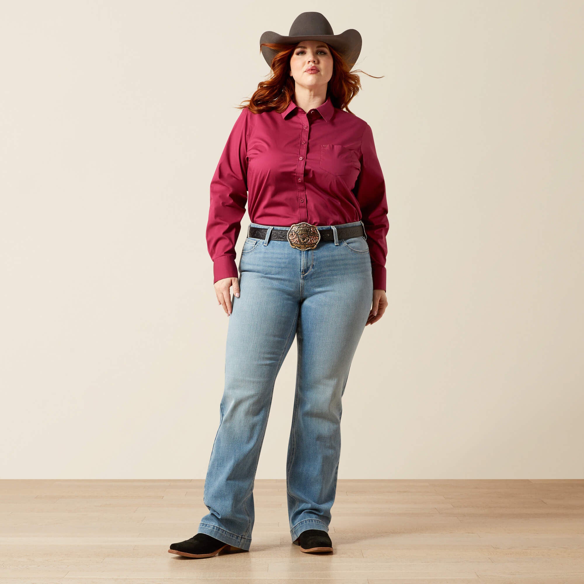 Mid Rise Giovana Leg Slim Trouser Jeans-Ariat