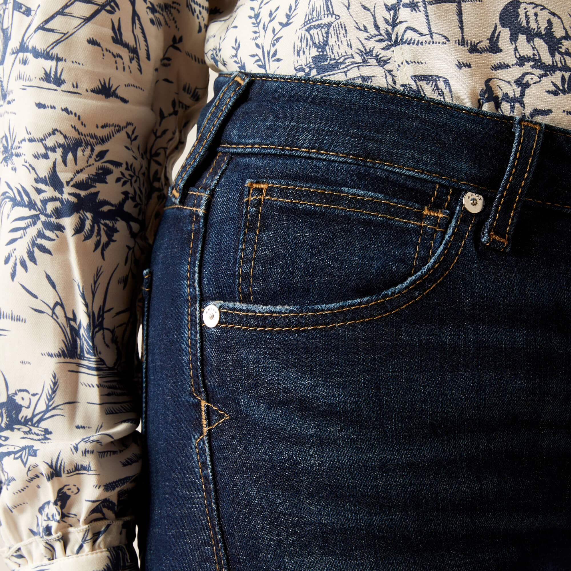 High Rise Bridle Skinny Jeans-Ariat