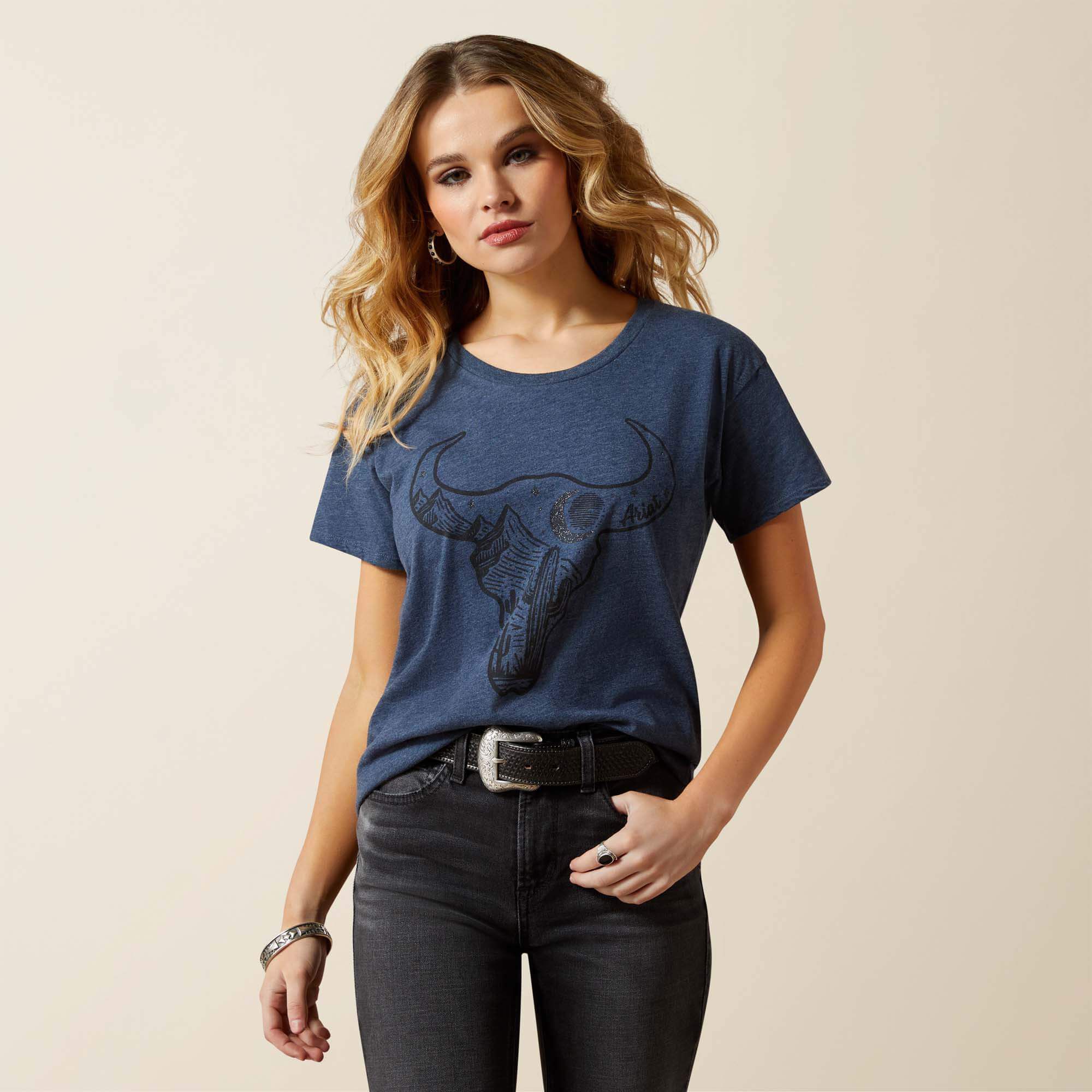 Ariat Bull Night Sky T-Shirt-Ariat