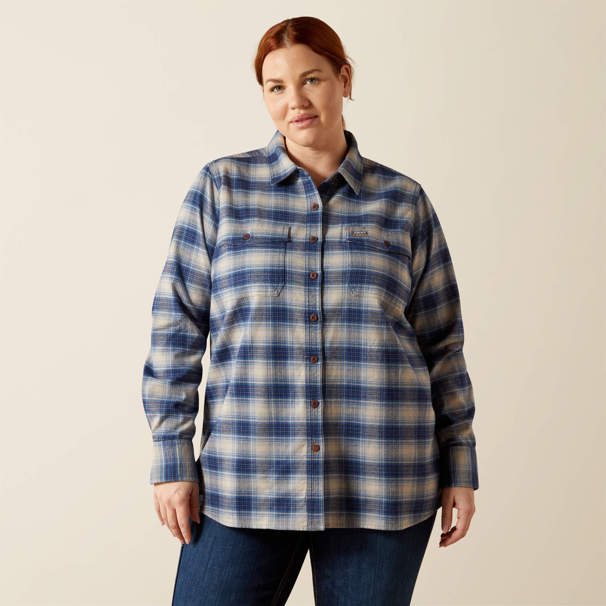 Rebar Flannel DuraStretch Work Shirt-Ariat