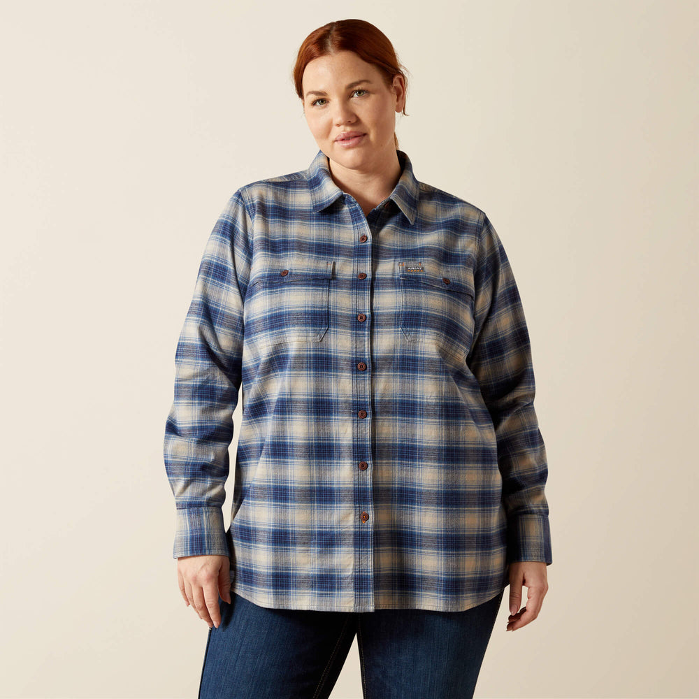 Rebar Flannel DuraStretch Work Shirt-Ariat