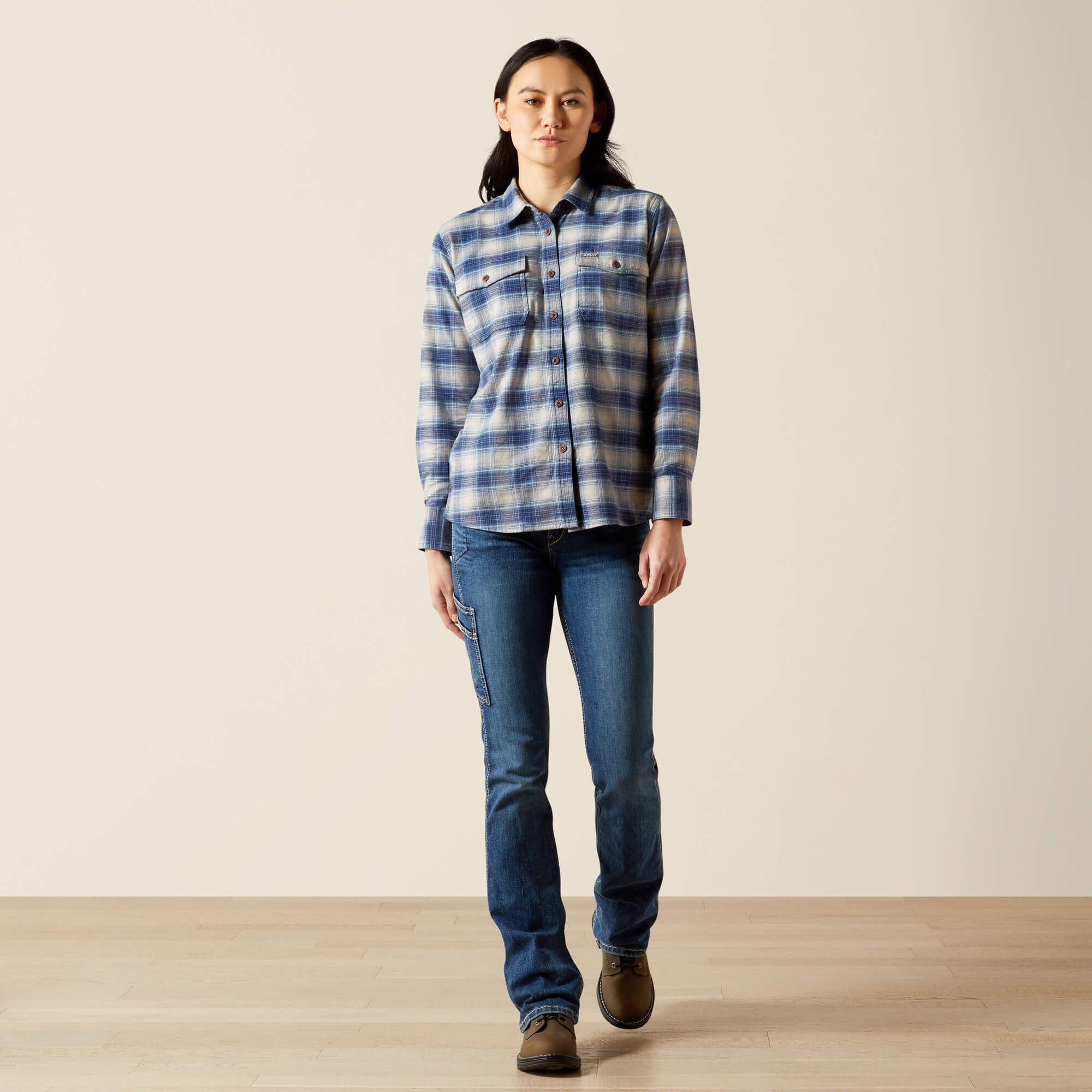 Rebar Flannel DuraStretch Work Shirt-Ariat