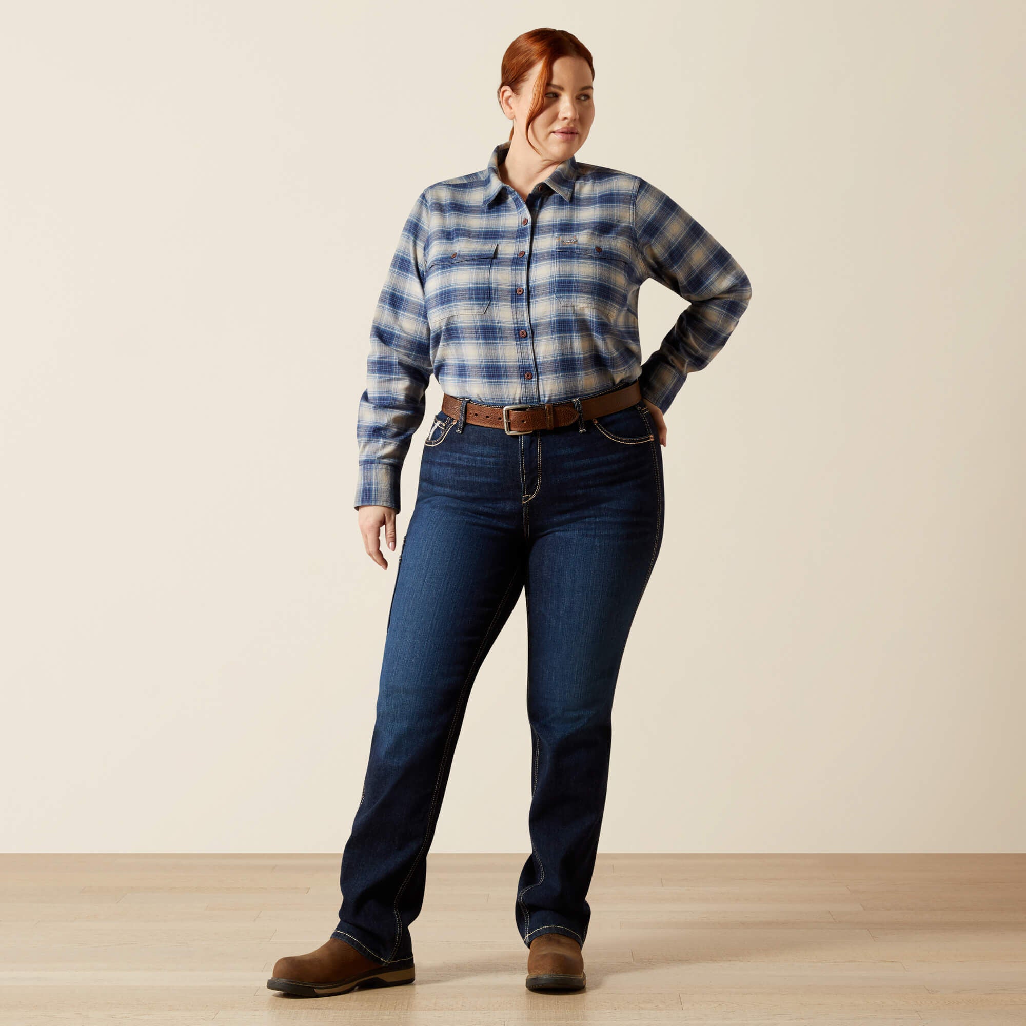 Rebar Flannel DuraStretch Work Shirt-Ariat