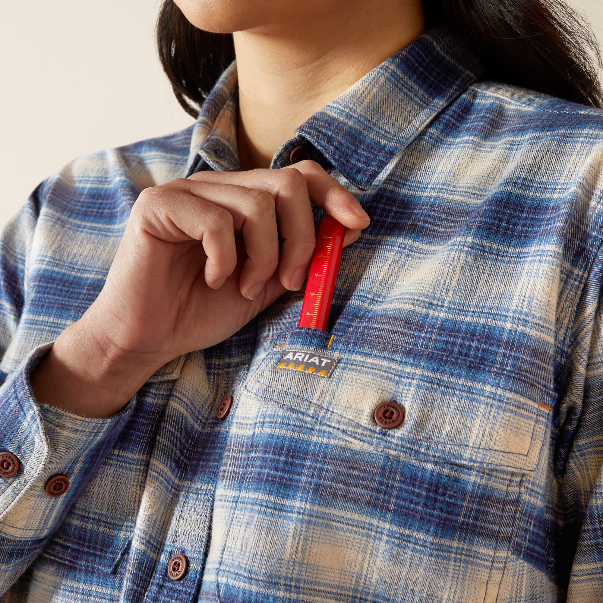 Rebar Flannel DuraStretch Work Shirt-Ariat