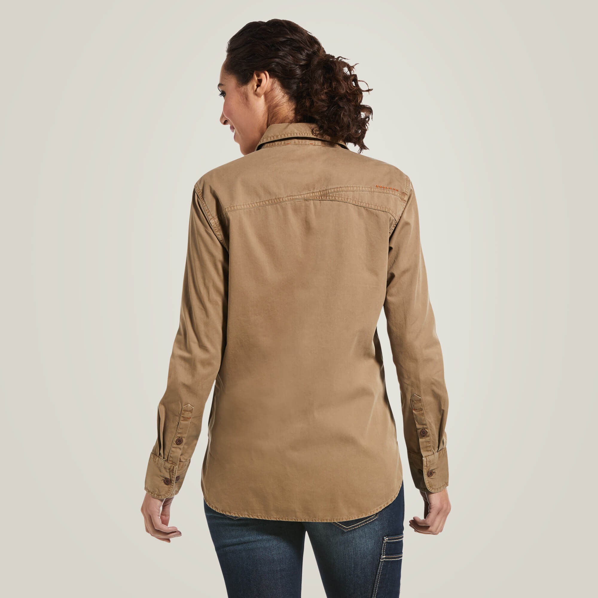 Rebar Washed Twill Work Shirt-Ariat
