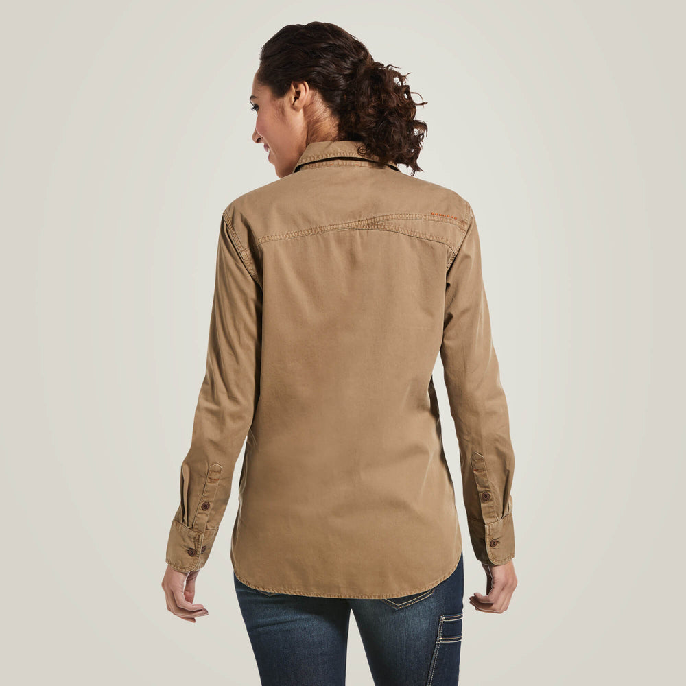 Rebar Washed Twill Work Shirt-Ariat