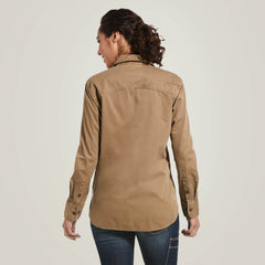 Rebar Washed Twill Work Shirt-Ariat